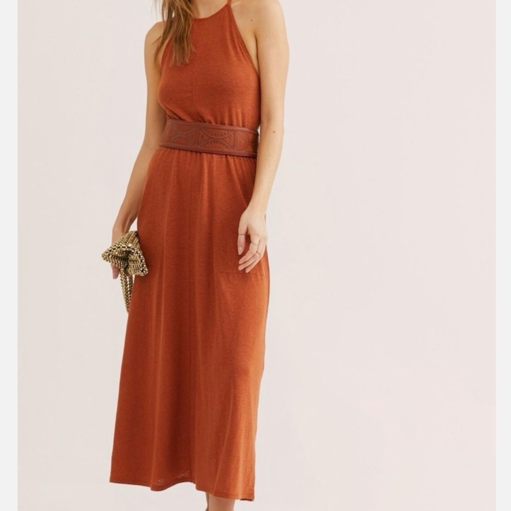 Free People Burnt Orange Dress - Picture 2 of 6